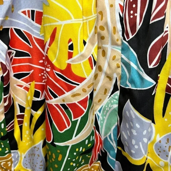 2/$30 Entro Midi Size Large Tropical Print Floral Maxi Dress Strappy Party - Picture 5 of 15